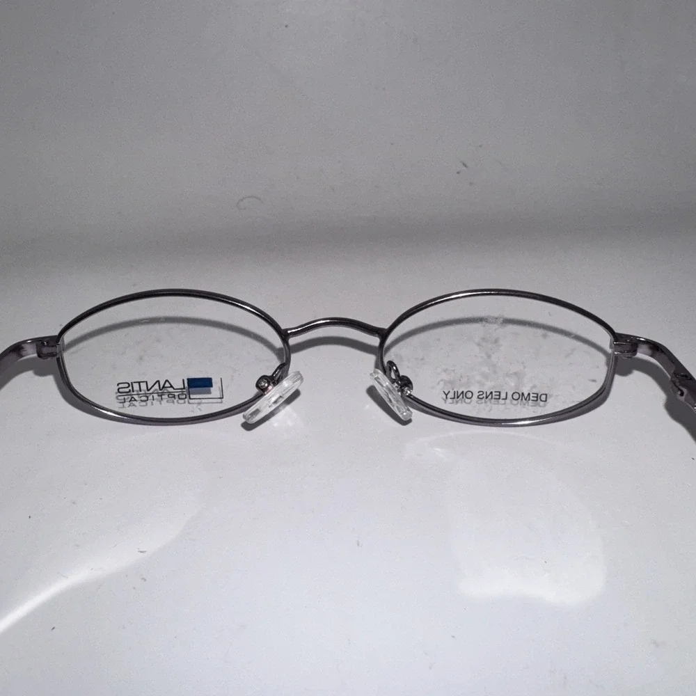 Lantis Optical L8011 Oval Purple Metallic Eyeglass Frames 42-18-120‎ PLM